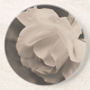 Sepia Rosebud Porta copos Floral