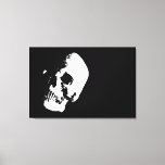Sepia Skull Pop Art Canvas - 3 Canvas Se<br><div class="desc">Imagem de Pop de Arte do Caveira Sepia - Arte de Pop de BD Humorous College - Fantasy Rock Punk Heavy Metal</div>