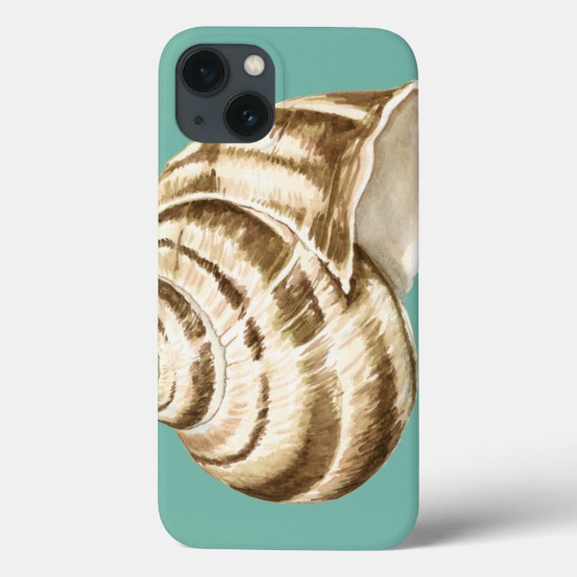 Sepia Striped Shell em Teal (Verso)