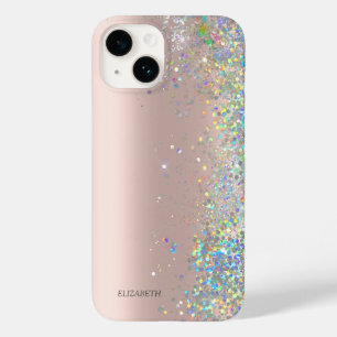 Sequências de brilho Douradas do Rosa Elegante mod