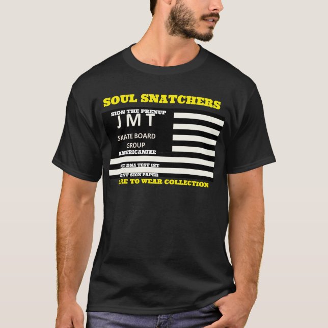 SEQUESTRADORES DE ALMAS. Camiseta Básica Escura (Frente)
