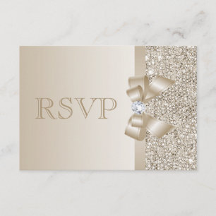 Sequins de RSVP Champagne, arco & diamante RSVP