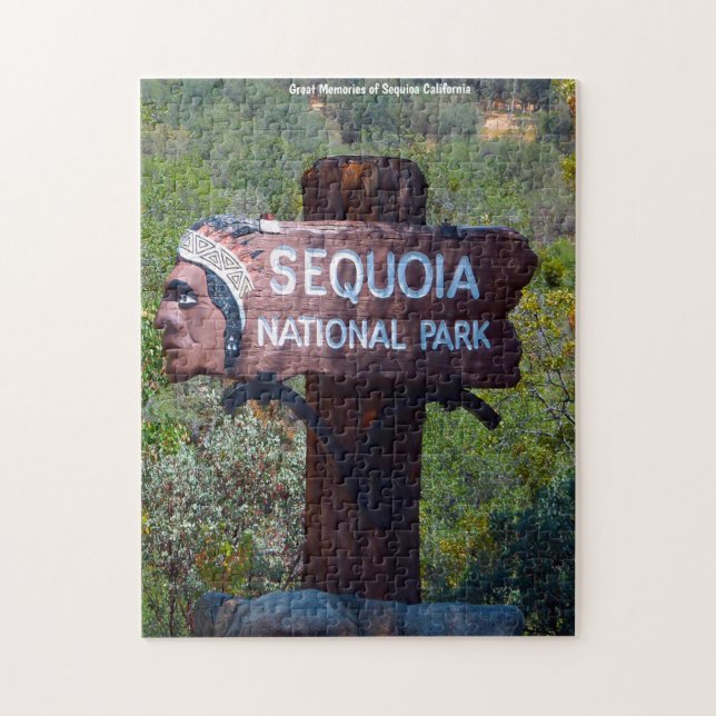 Sequioa Califórnia. Quebra-cabeça (Vertical)