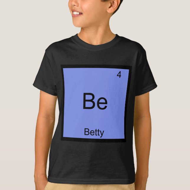 Ser - Camiseta com o Nome do Símbolo do Elemento Q (Frente)