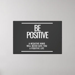 Ser Canvas de enquadramento positivo