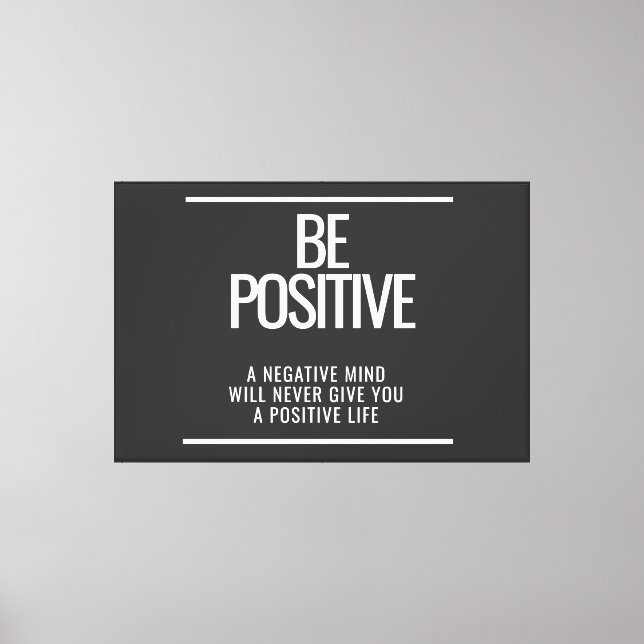 Ser Canvas de enquadramento positivo (Frente)