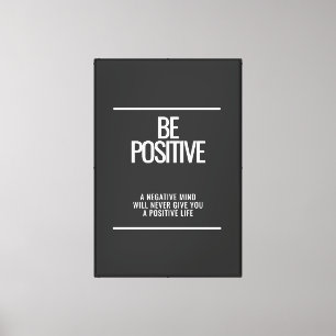 Ser Canvas de enquadramento positivo
