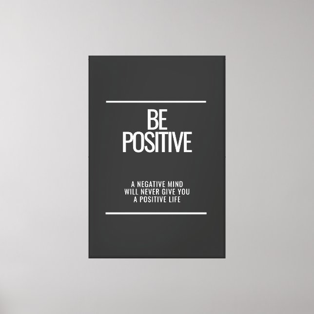 Ser Canvas de enquadramento positivo (Frente)