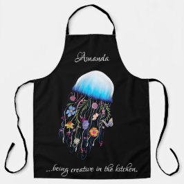 Ser criativo na água-viva floral da cozinha