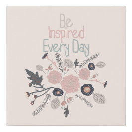 Ser Inspirada Todos Os Dias Flores Cinzas Rosa