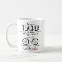 Ser um professor é como a montada de uma caneca da