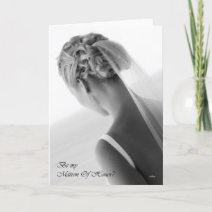 Será minha Dama de Honra? cartão de convite de cas