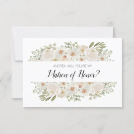 Será Minha Matriz Branca de Honra Elegan Floral?