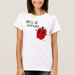 SERÁ o t-shirt das mulheres das MAÇÃS