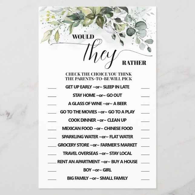 Será Que Eles Teriam Um Cartão De Jogo De Chá de f (Frente)