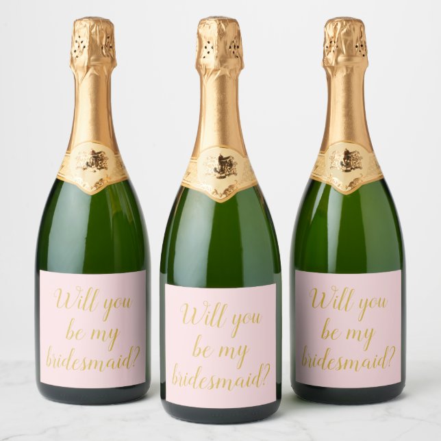 Será Que Você Será Minha Solicitação Da Bridesmaid (Garrafas)