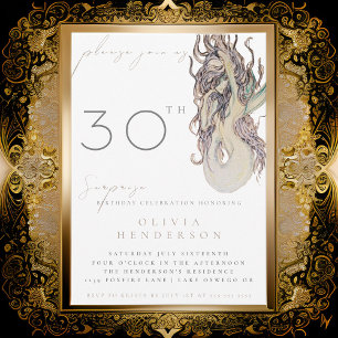 Sereia Adulta Qualquer Convite Surpresa Aniversári