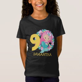 Sereia amarela 9º aniversário T-Shirt