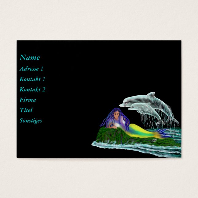 Sereia com golfinhos (Frente)