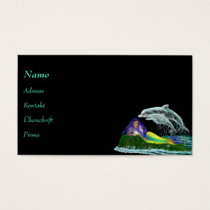 Sereia com golfinhos