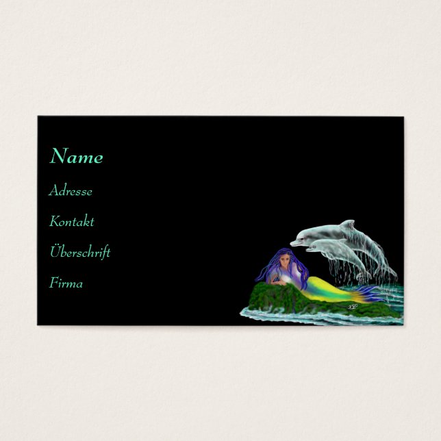 Sereia com golfinhos (Frente)