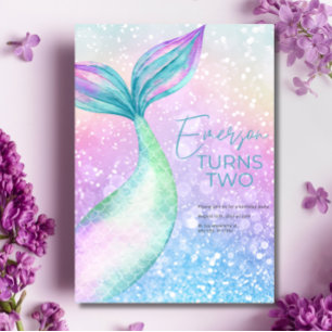 Sereia Convite de aniversário, Sereia