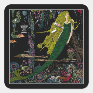 Sereia debaixo do adesivo