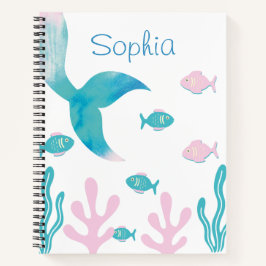 Sereia Debaixo do Mar Rosa Azul Pastel Meninas