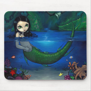 "Sereia em sua gruta" Mousepad