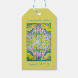 Sereia Feliz Aniversário - Etiquetas de Presente