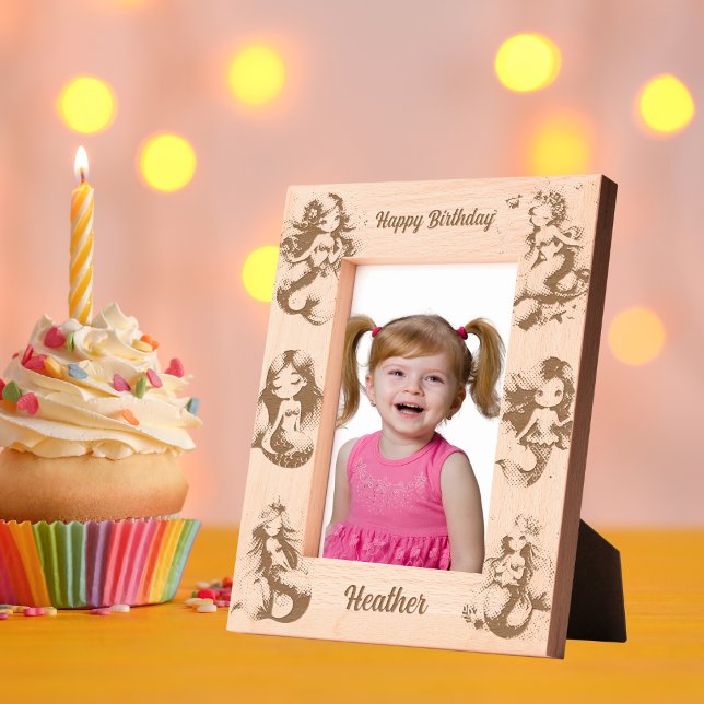 Sereia Mágica Sob Presente de Aniversário de crian (Criador carregado)