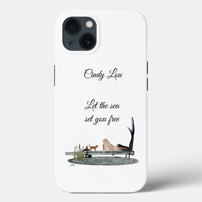Sereia na Capa de telefone da Célula de Choque de  (Verso)