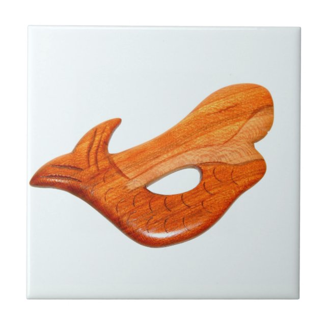 sereia no azulejo branco (Frente)