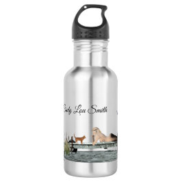 Sereia No Barco Garrafa De Água