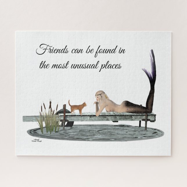 Sereia no Boat Dock Quebra-cabeça (Horizontal)