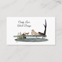 Sereia no Cartão de visita de Bloco de Barco