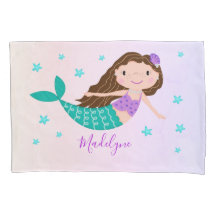 Sereia Roxo Glitter Coral Nome Personalizado