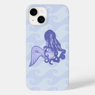 Sereia Sentada Azul