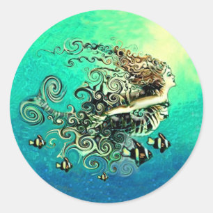 Sereia Sereia Sereia Fantasia Mito Adesivos