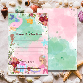 Sereia Sob O Mar Deseja O Chá de fraldas