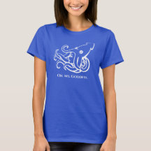 Sereia Submarina Deusa do Mar Submarino T-Shirt