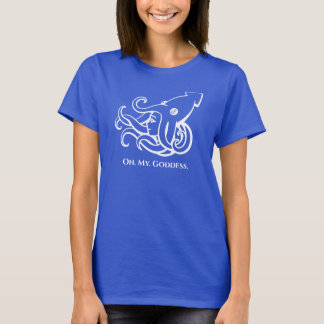 Sereia Submarina Deusa do Mar Submarino T-Shirt