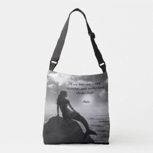 Sereia Tote Bag com Citação de Platão