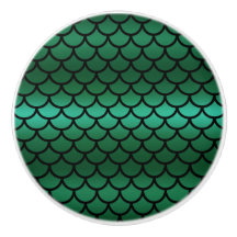 Sereia Verde e Negra Escala Peixes Fantásticos