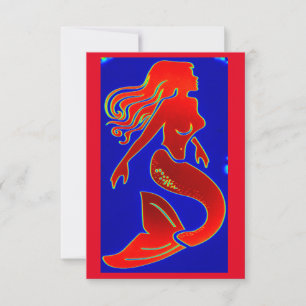 sereia vermelha personalizada