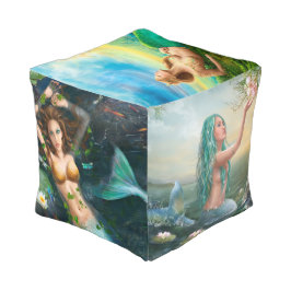 Sereias de Pouf Cubo