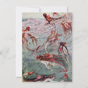 Sereias jogando no mar