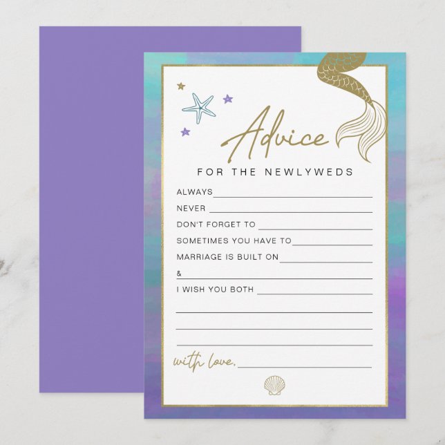 Serena Sereia, Recém-aconselhada e Cartão de Jogo  (Frente/Verso)