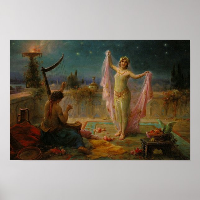 Serenata de Lua por Hans Zatzka - poster (Frente)