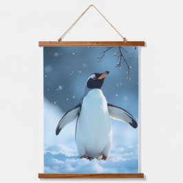 Serene Arctic Penguin Snow Scene